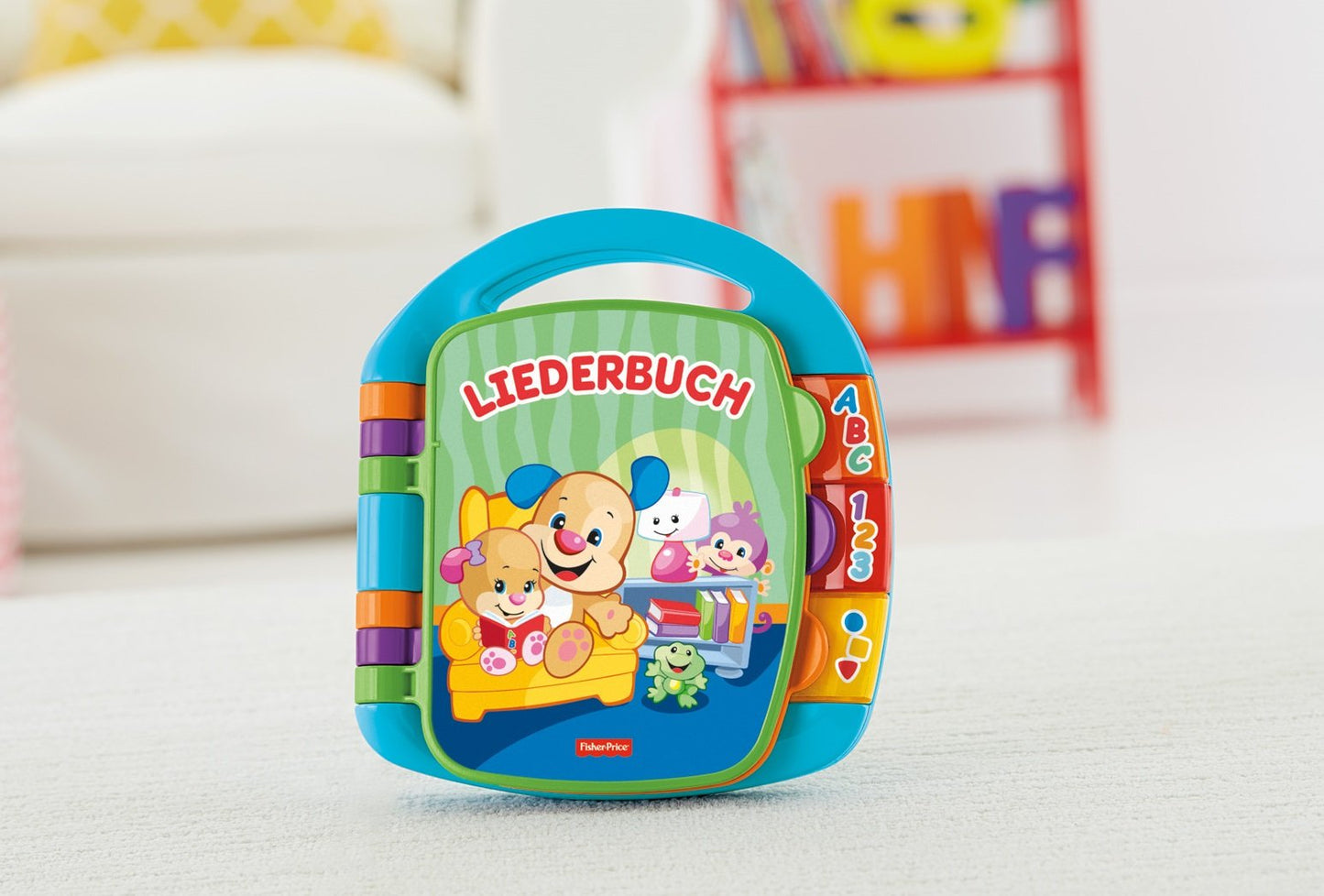 Fisher-Price Lernspaß Liederbuch – Musikspielzeug für Babys ab 6 Monaten