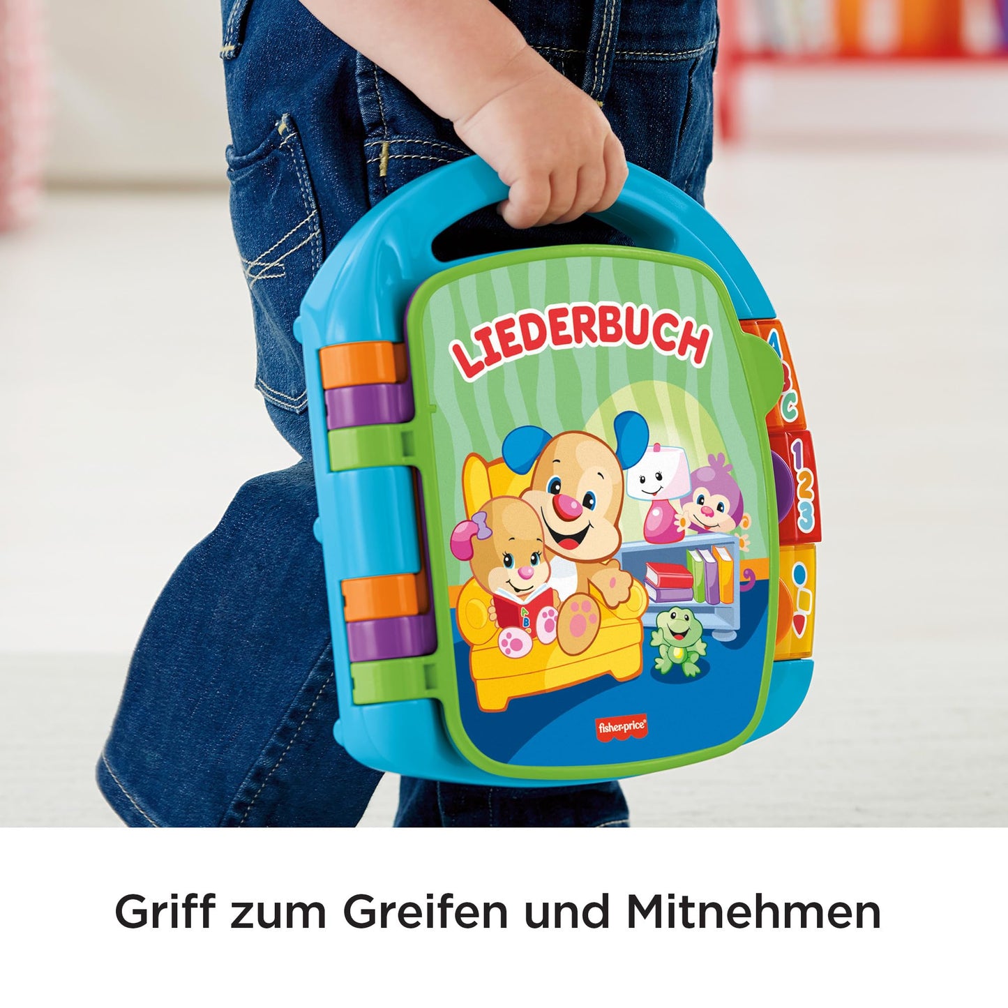 Fisher-Price Lernspaß Liederbuch – Musikspielzeug für Babys ab 6 Monaten